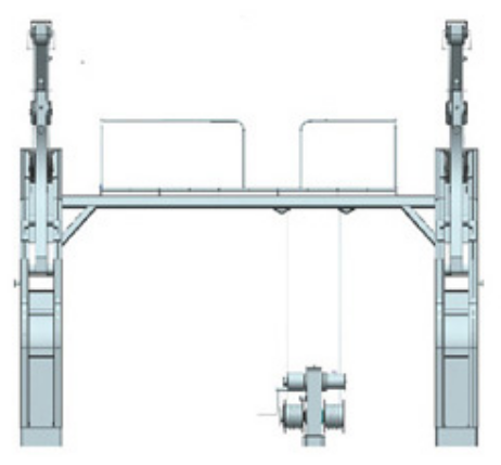 GRAVITY SLIDING TYPE DAVIT