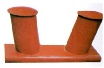 WELDED INCLINED BOLLARD